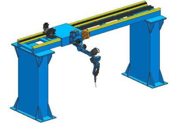 機(jī)器人外部軸-天軌龍門式單軸吊裝直線行走